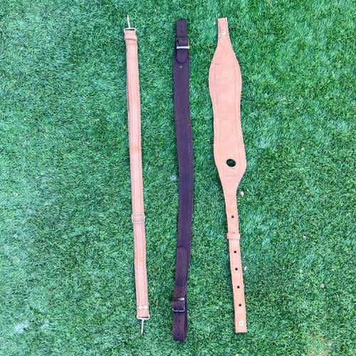 Lightweight leather hazelnut handle