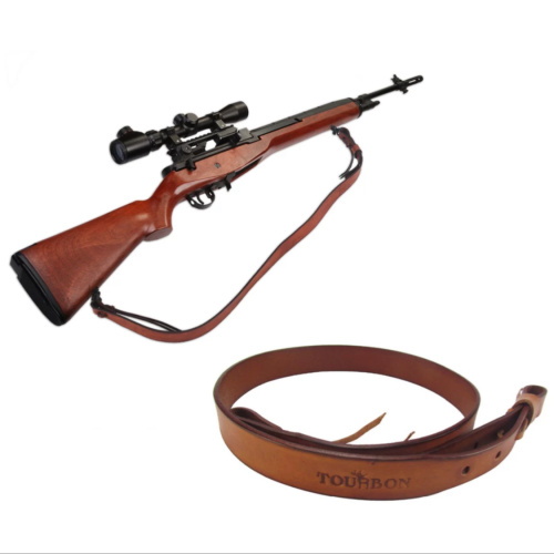 علاقة بندقية جلد طبيعي TOURBON