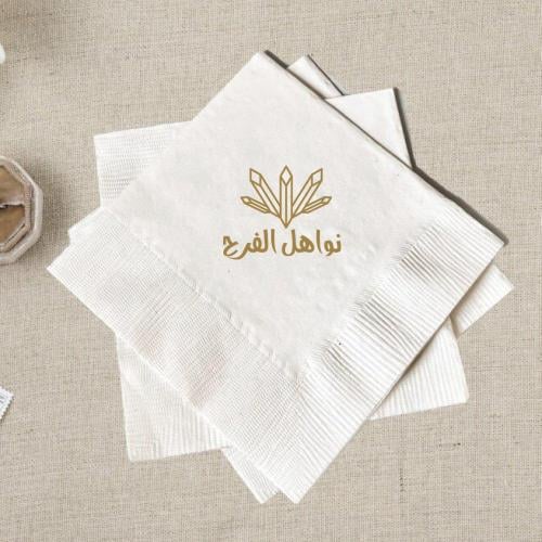 طباعه لون واحد على المنديل لعدد 1000 منديل