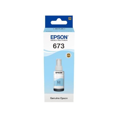 قارورة حبر ابسون INK EPSON T6735 سماوي فاتح أصلي -...