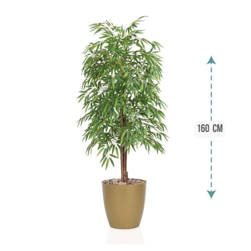 شجرة أوراق البابو لون فاتح حوض بلاستيك 210 سم : 34...