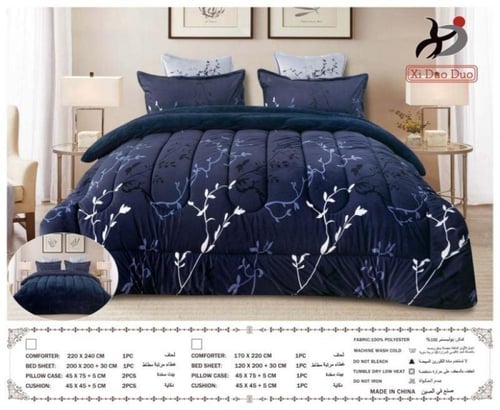 مفرش نفر مخمل مع فرو