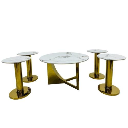 طقم طاولات 5 قطع سراميك