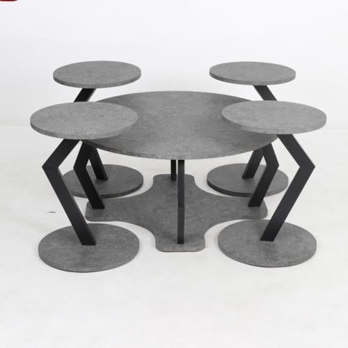 طقم طاولات خشب 4X1