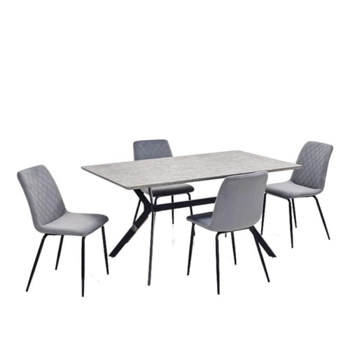 طاولة طعام خشب 4 أشخاص: BYT-ATH1+4