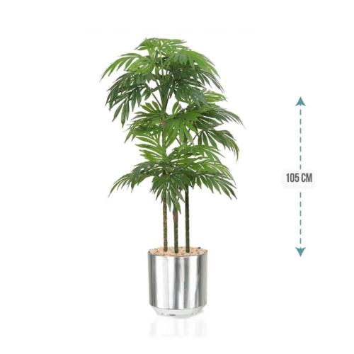 شجر نخل 3 فرع حوض بلاستيك 105 سم : 579-22N