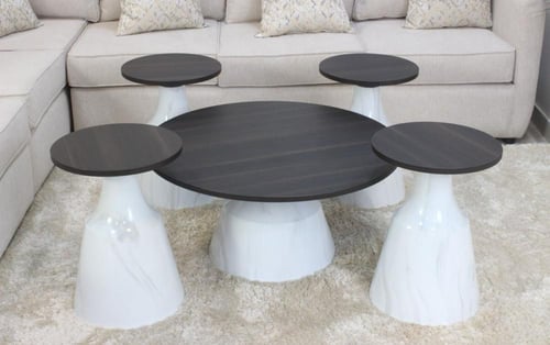 طقم طاولات سراميك 4X1