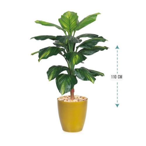 شجر صناعي اخضر حوض بلاستيك ارتفاع 110سم : 3307-117...