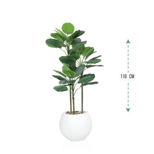 شجر اخضر 3 فرع حوض بلاستيك 110 سم : 584-515