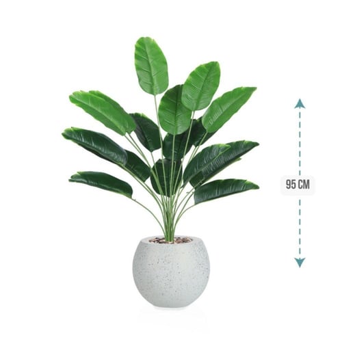 شتلة ورق موز 18 ورقة حوض فيبر 95 سم :78913-516