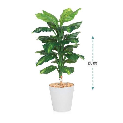 شجر صناعي اخضر حوض بلاستيك ارتفاع 130 سم : 3308-11...