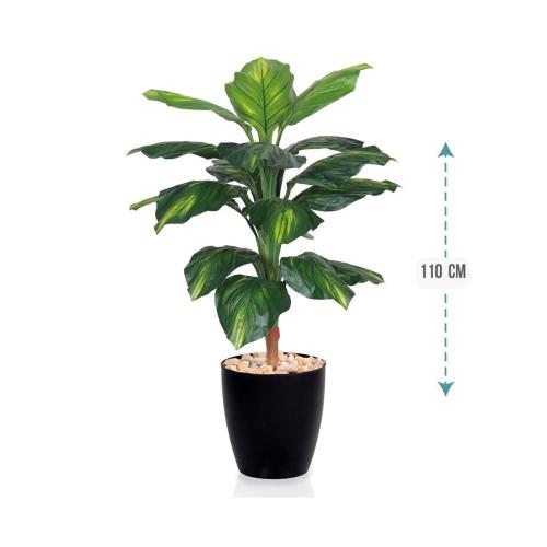 شجر صناعي اخضر حوض بلاستيك ارتفاع 110سم : 3307-117...