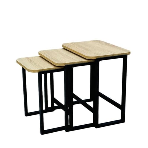 طقم طاولات قهوة ثلاثية القطع