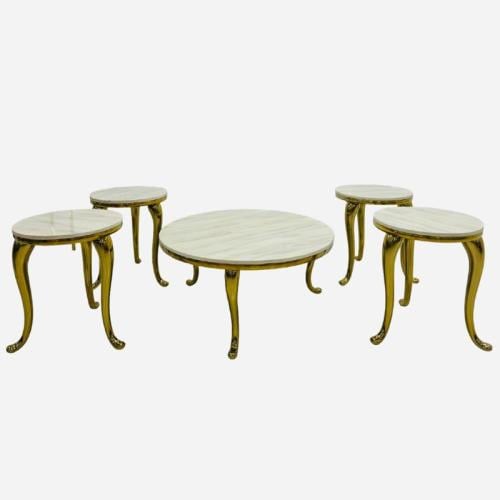 طقم طاولات قهوة من 5 قطع