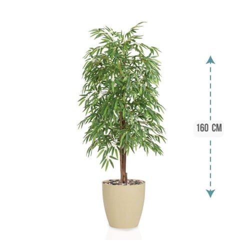 شجرة أوراق البابو لون فاتح حوض بلاستيك 210 سم : 34...