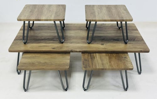 طقم طاولات خشب دايري