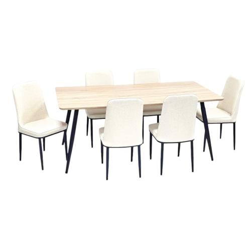 طاوله طعام 6كرسي75x90x150