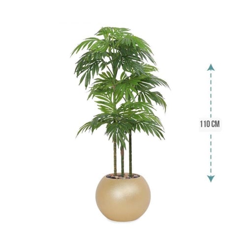 شجر نخل 3 فرع حوض بلاستيك 110 سم : 579-528-4