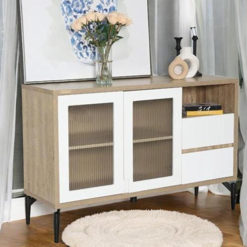 دولاب كافي ابيض وبني