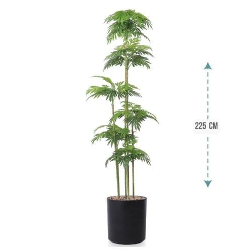 شجر نخل 6 فرع حوض بلاستيك 225سم : 575-2020GL-R