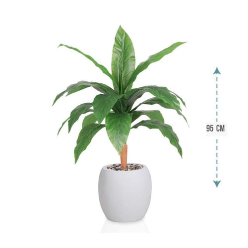 شجر أخضر فرع 1 حوض فيبر بيضاوي ارتفاع 95 سم : 3305...