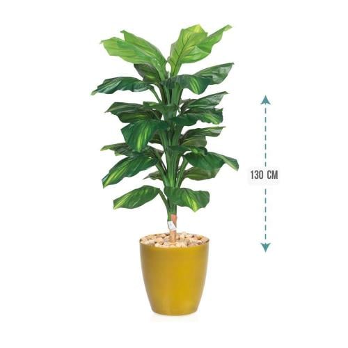 شجر صناعي اخضر حوض بلاستيك ارتفاع 130 سم : 3308-11...