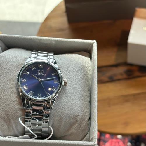 ساعة فضي ميناء كحلي | رجالــي