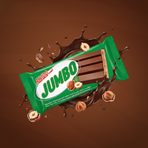 Hazelnut cream-filled wafer, covered in hazelnut c...