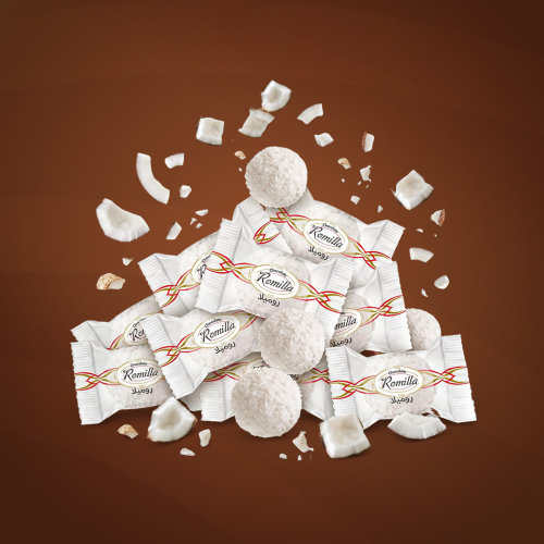 Romila wafer balls filled with milk cream, by the...