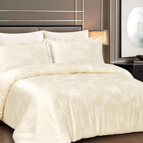 طقم مفرش سرير نفرين 200×200 سم جاكار 6 قطع - بيرلا...