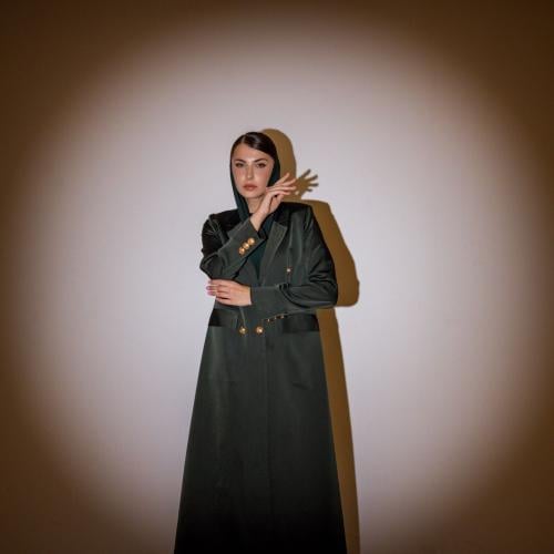 A-011 بليزر باللون الاخضر الزيتي الأنيق