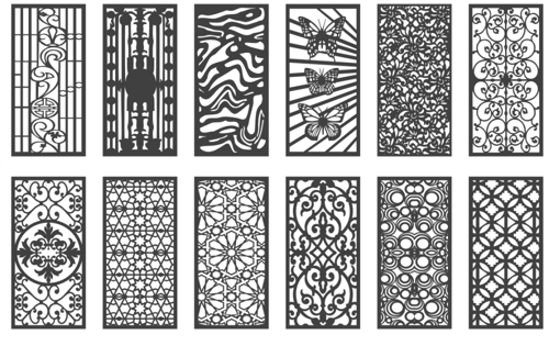 120 تصميم زخارف CNC ليزر بصيغة DXF - بارتشن - أبوا...