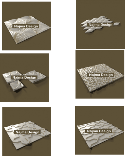 45 - تصميم جداريات CNC - 3DSTL