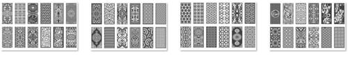 1750 تصميم زخارف CNC ليزر بصيغة DXF - بارتشن - أبو...