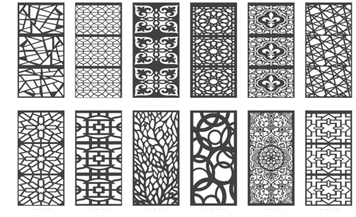 120 تصميم زخارف CNC ليزر بصيغة DXF - بارتشن - أبوا...