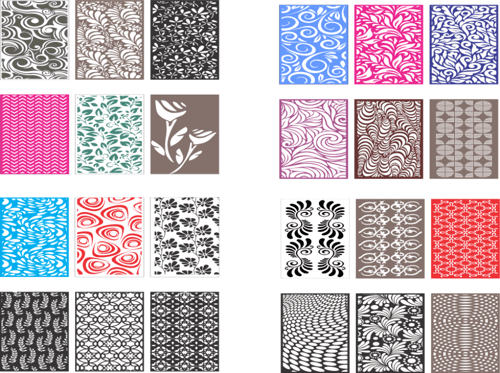 120 تصميم زخارف CNC ليزر بصيغة DXF- بارتشن - أبواب...