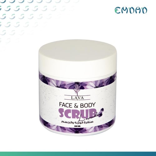 مقشر الوجه والجسم من لافا 500 مل