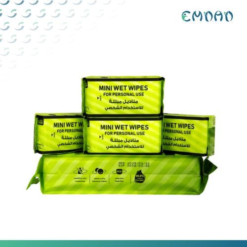 مناديل ريفان مبللة جيب للكبار - بالماء النقي