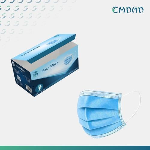 كمامة أزرق إمداد 3 طبقات -50حبة - كمام أزرق طبي -...