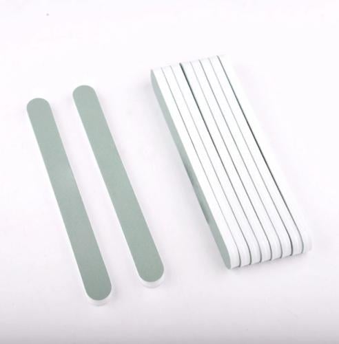 مبرد وملمع الاظافر جهتين طبيعي 12 قطعة