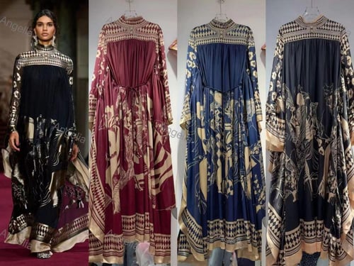 فستان أسود إيطالي متوفر بعدة ألوان