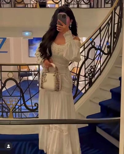 فستان إسباني زيمريمان لون ابيض