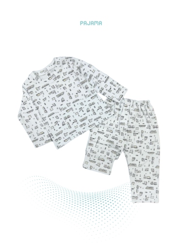 بجامة قطنية أكمام طويلة