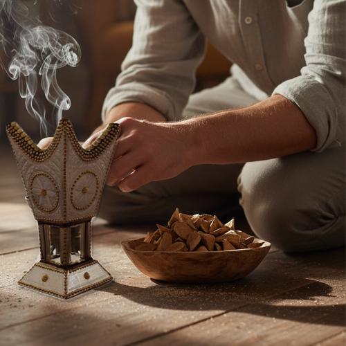 عود قواقع فاخر تحفة الطبيعة الحلزونية النادرة وتاج...