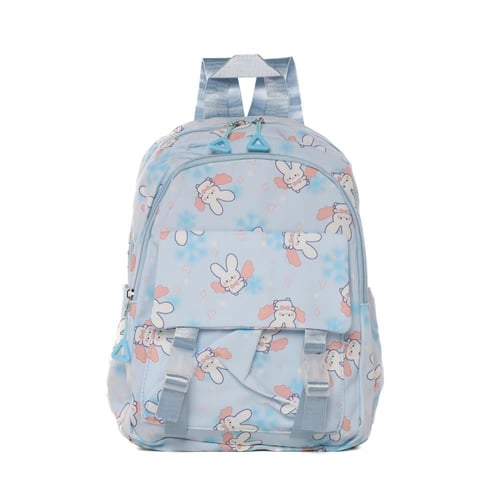 شنطة مدرسية أطفال مقاس 12 إنش سادة خفيفة ومريحة لم...