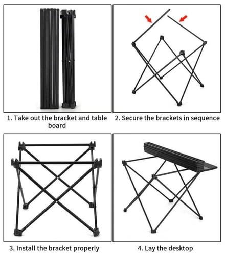 طاولة تخييم قابلة للطي من حقائب القنصل مع مادة سبا...