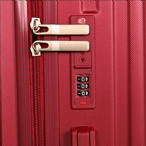 شنط سفر 4 قطع فايبر متينة ضد الكسر مع هوك لتعليق ا...