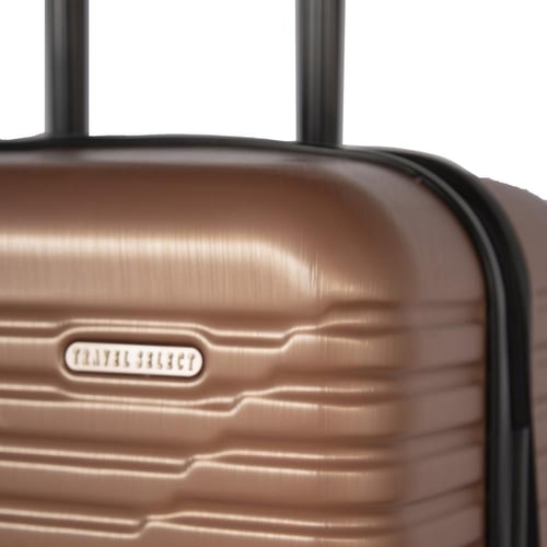 طقم شنط سفر 3 قطع بعجلات دوّارة ضد الكسر – لون روز...