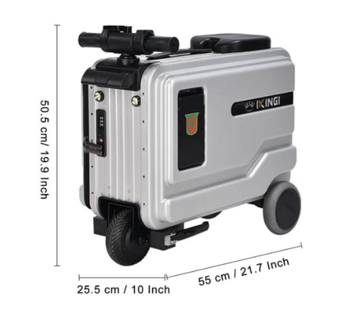 شنطة سفر كهربائية بسكوتر مدمج – حقيبة ذكية للرحلات...