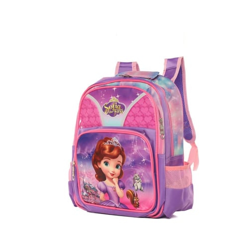 شنطة مدرسية للبنات مقاس 16 إنش برسومات شخصيات كرتو...